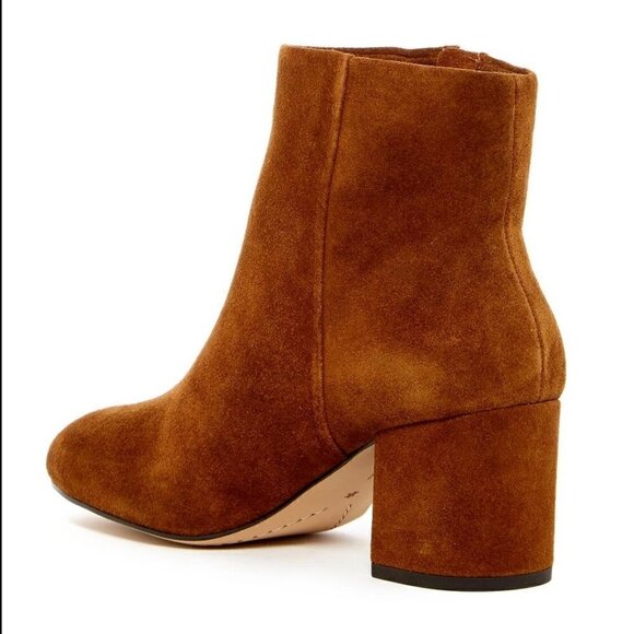 Splendid Rafaela Women's Brown Suede Leather Boots Booties in Whiskey Size 6.5 - Picture 2 of 5